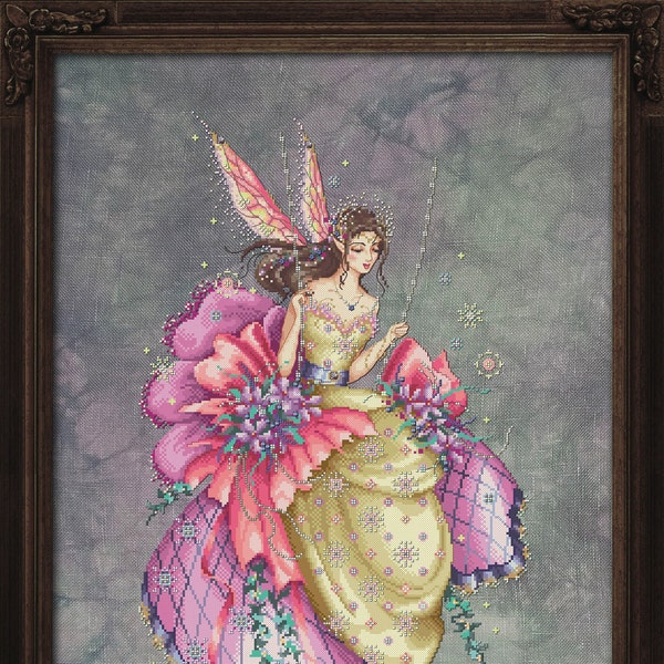 Julia, the Firefly Princess by Bella Filipina Designs. Release December 2023 cross stitch design BF053