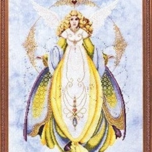 Angel Of Healing by Lavender & Lace. Designer Marilyn Leavitt-Imblum Angel Collection Cross Stitch Pattern