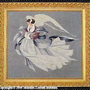 Angel Of Winter by Lavender & Lace. Christmas Angel Collection Designer Marilyn Leavitt-Imblum