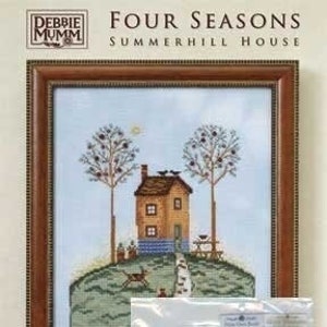 Summerhill House by Mill Hill 2008 Designer Debbie Mumm. Four Seasons Series. Beautiful Summer beaded cross stitch embroidery kit
