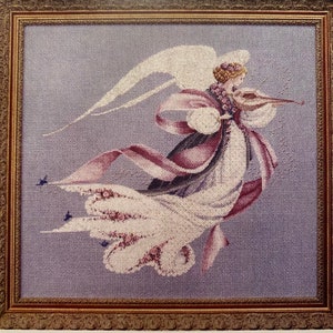 Angel Of Spring by Lavender & Lace 1995 Angel Collection Designer Marilyn Leavitt-Imblum Counted Cross Stitch Pattern