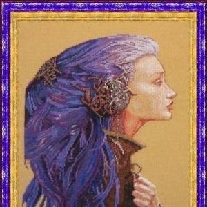 La Clef (The Key) by Nimuë Designer Annaïck Chauvel Fairy counted cross stitch Mini-Kit or Pattern