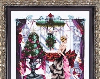 Christmas in London by Mirabilia (designer Nora Corbett) cross stitch pattern and embellishment pack