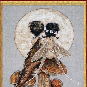 Moonlight by Nimuë Designer Annaïck Chauvel Fairy counted cross stitch kit or printed pattern