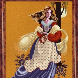 Evangeline par Lavender & Lace 2005 de la créatrice Marilyn Leavitt-Imblum Grille point de croix