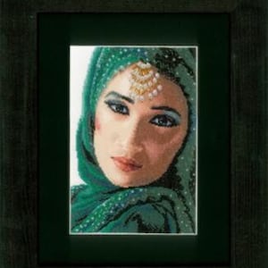 Eastern Beauty by Lanarte Culture collection Counted Cross Stitch kit.  Design is no longer being produced!
