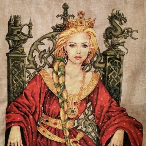 Guinevere by NIMUE. Counted cross stitch Kit or pattern and special materials, design released 2021