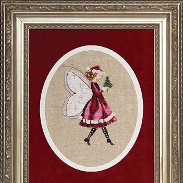 Christmas Elf Fairy by Mirabilia designer Nora Corbett Cross stitch Pattern released 2005 Fairy Holiday Collection #1