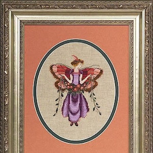 Thanksgiving Harvest Fairy by Mirabilia designer Nora Corbett Cross Stitch Pattern Limited edition #6 of the Fairy Holiday Collection 2007