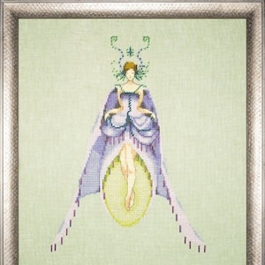 Miss Firefly - Flatternde Modeserie von Nora Corbett (Designerin Mirabilia Designs) neues Kreuzstichmuster und Verzierungspaket 2022