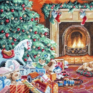 Cozy Christmas by LETISTITCH Christmas Counted cross stitch kit 2021