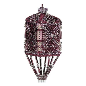 Plum Tassel by Mill Hill - Charmed Ornament Glass Bead embroidery Kit with Crystal Treasures.
