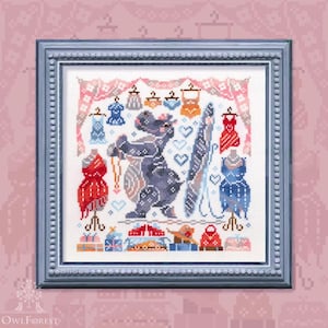 Ready for Summer by Owl Forest Broderie 2025 Motif imprimé point de croix compté Lot de fils OwlForest teints à la main DMC