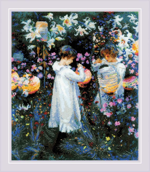 カーネーション、ユリ、ユリ、バラ（J.S.サージェントの絵画に基づく