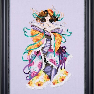 Blossom by Mirabilia Designs 2022 designer Nora Corbett Counted cross stitch pattern, Embellishment Pack