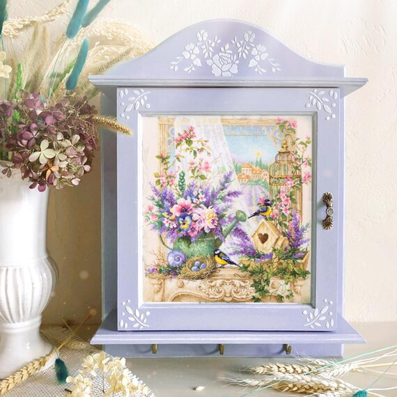 Kit Broderie Point De Croix « Charmante Provence » 26 X 26 Cm – Tissu Aida 16, Fils DMC - 9