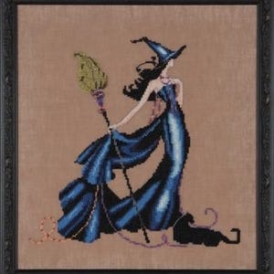 Gigi by Nora Corbett 2014 Bewitching Pixies Series Counted cross stitch pattern, embellishment pack