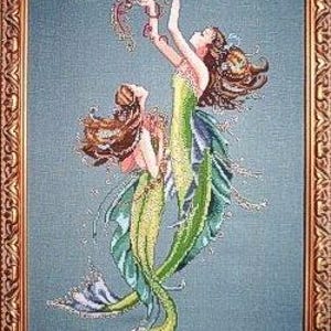 Mermaids Of The Deep Blue by Mirabilia Designs 2005 designer Nora Corbett Counted cross stitch pattern