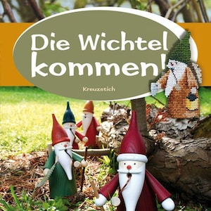 Nadchodzą elfy (Die Wichtel kommen) Ulotka UB-Design (Niemcy) Wzór do haftu krzyżykowego
