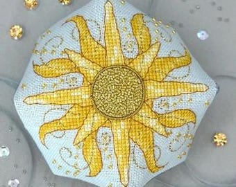 Sun & Moon Biscornu by Faby Reilly Designs 2025 Counted Cross Stitch pattern