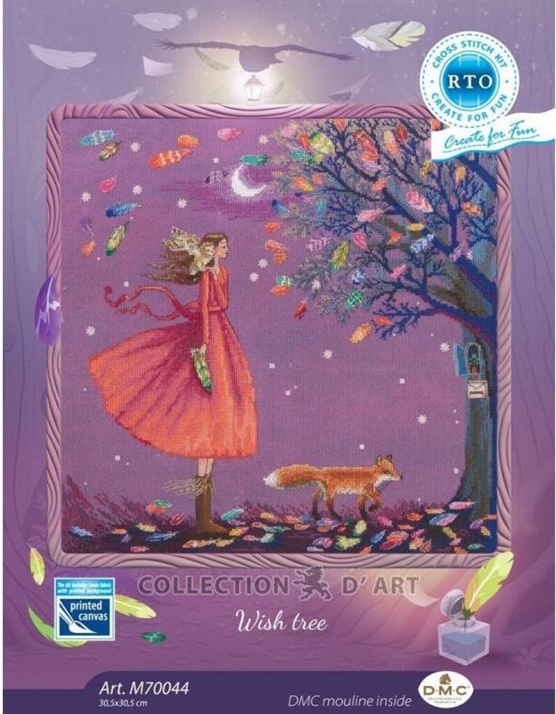 Wish tree by RTO. Fairytale Сounted Cross Stitch Kit 画像 4