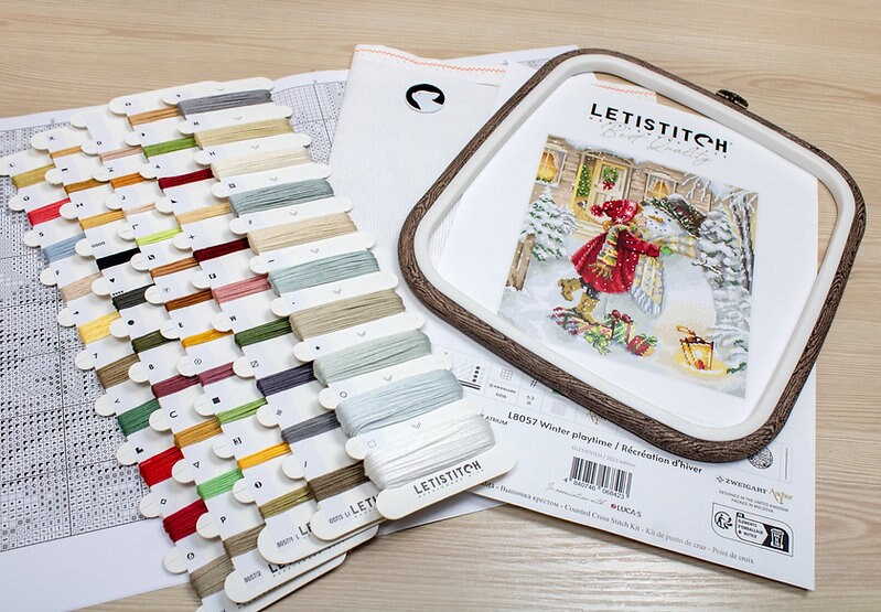 Letistitch Winter Playtime - Christmas Cross Stitch Kit - 123Stitch