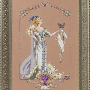 Lady Mirabilia by Mirabilia Designs 2018 designer Nora Corbett Counted cross stitch pattern, Embellishment Pack