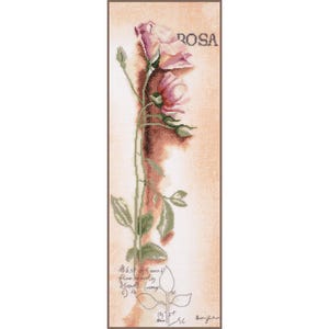 Rosa - Botanical by Lanarte. Home and Garden Collection Counted Cross Stitch kit