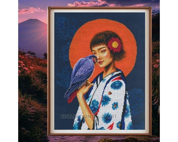 油絵 くーちゃん バッグをたくさん持つ鳥 油絵 くーちゃん様専用