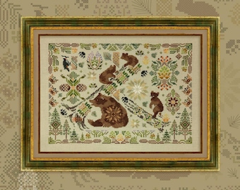 Digital Cross Stitch Pattern “everflowering Garden” Owlforest - Etsy