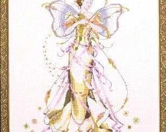 June's Pearl Fairy by Mirabilia Designs 2000 Year of the Fairies Collection designer Nora Corbett Counted cross stitch pattern