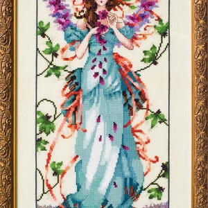 Blossom Goddess by Mirabilia Designs 2016 designer Nora Corbett Counted cross stitch pattern, Embellishment Pack