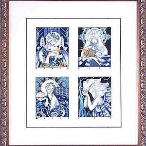 Deco Spirits by Mirabilia Designs 1996 designer Nora Corbett counted cross stitch pattern