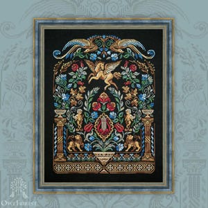 Imagination Flight by Owl Forest Broderie 2025 Motif imprimé point de croix compté, jeu de fils teints à la main (DMC)