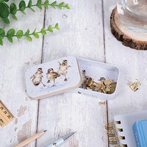 Puddle Ducks by Wrendale Designs Duck Mini Tin for Needles & Notions