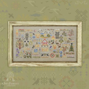 Charmful Meadowland by Owl Forest Embroidery. The Faraway Land Series Grille point de croix 2021