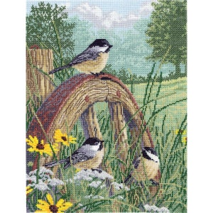 Meadow&#39;s Edge by Janlynn designer James Hautman Summer Counted Cross Stitch Kit