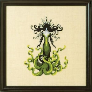 Sea Witch - Bewitching Pixies by Nora Corbett 2021 (designer Mirabilia Designs) Cross stitch pattern and Embellishment Pack