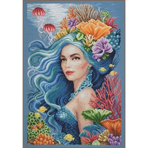 Beauty of the sea by Lanarte 2025 Romance collection, getelde borduurset