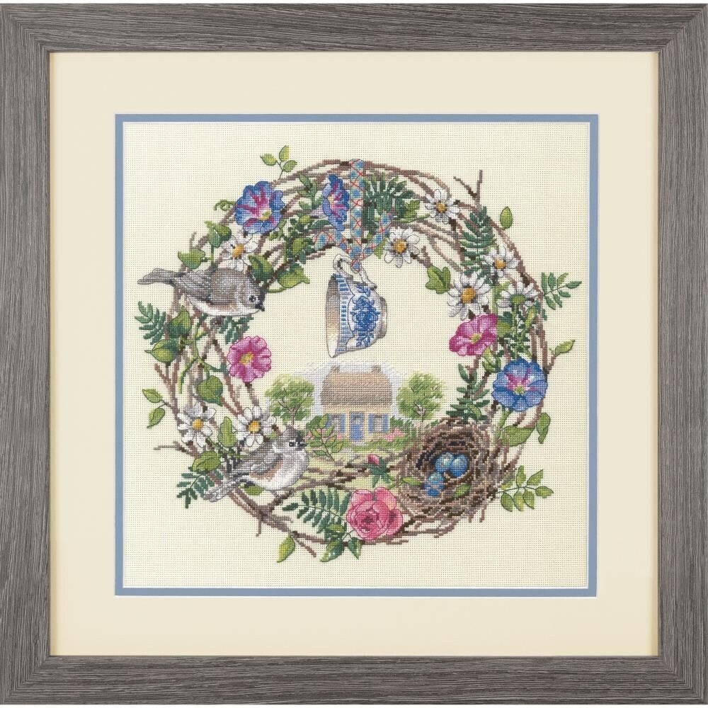 Counted Cross Stitch Kit Wreath of all Seasons by Dimensions