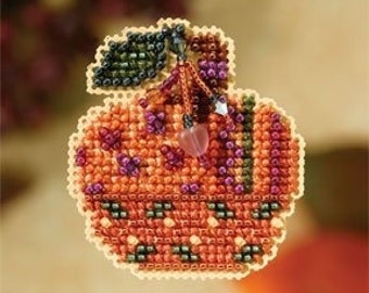 Jeweled Pumpkin by Mill Hill Charmed Ornament Cross Stitch Kit 2007. Get  Ready for the Autumn Season 