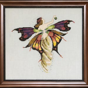 Day Nymph by Mirabilia 2009 designer Nora Corbett Cross stitch pattern and embellishment pack