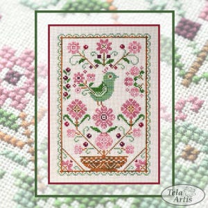 Nightingale by Tela Artis Tree of life series Cross stitch embroidery kit