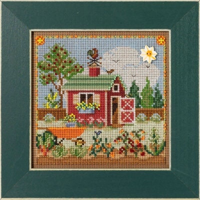 Koi Pond by Mill Hill 2023 Spring Series Buttons and Bead embroidery kit.  Beaded cross stitch kit