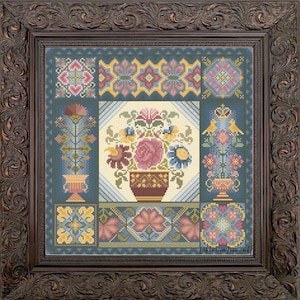 Twilight Summer Garden Sampler by MilleFleur 2023 Cross Stitch Pattern