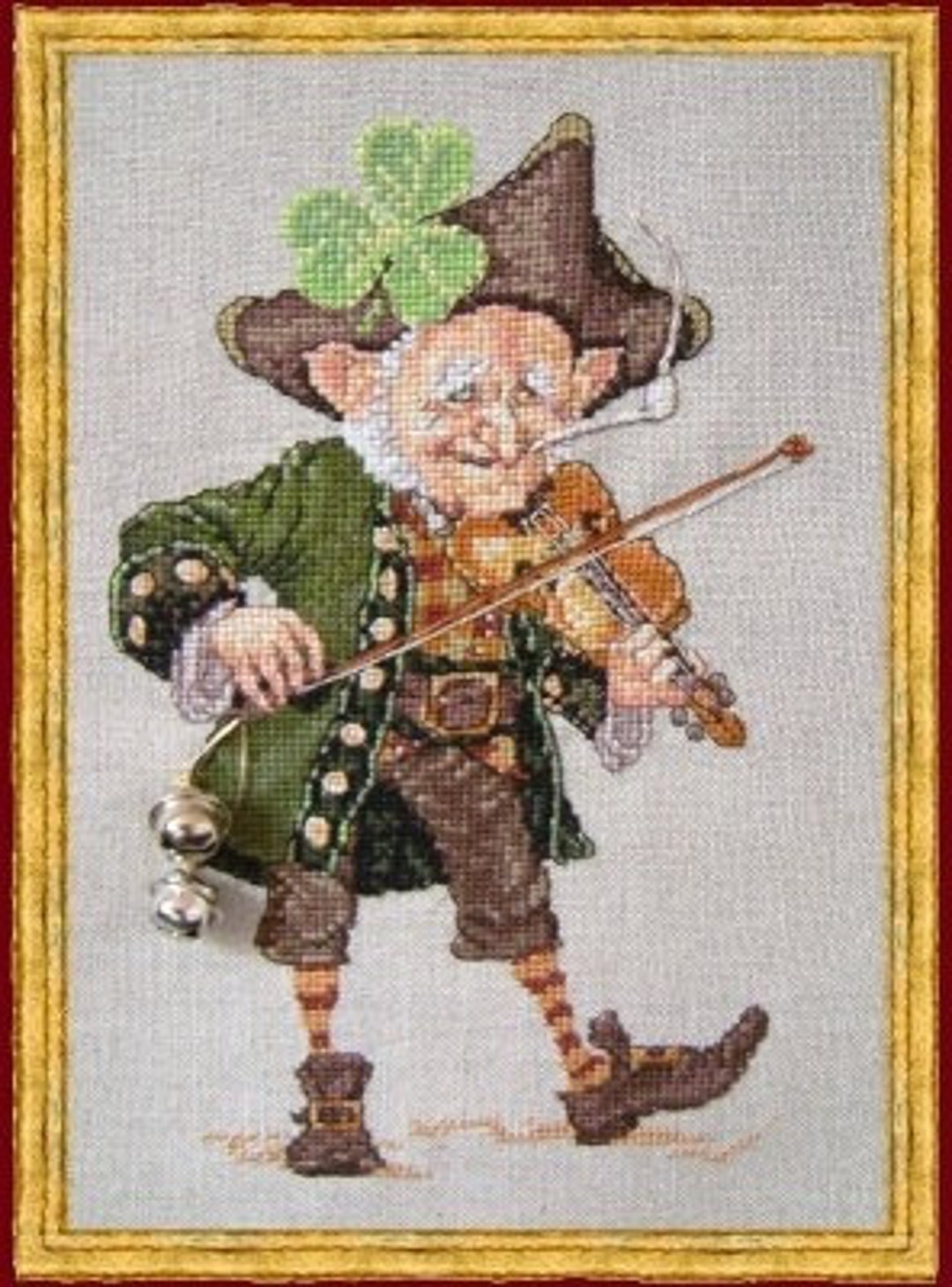 Fiddler Sewing Pattern The Shamrock Fiddler (le Violoniste Au Trefle) by Nimuë Designer ...