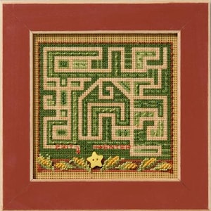 Corn Maze by Mill Hill 2025 Autumn Series Buttons and Beads Halloween Beaded Cross Stitch Kit
