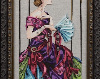 Venetian Opulence by Mirabilia Designs 2008 Designer Nora Corbett Counted cross stitch pattern,  Embellishment Pack