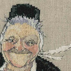 Nimue Kreuzstich Set „Mamma Gozh“ – Zählmuster Auf Leinen, 18K, 17x16 Cm, Inkl. Garn & Nadel