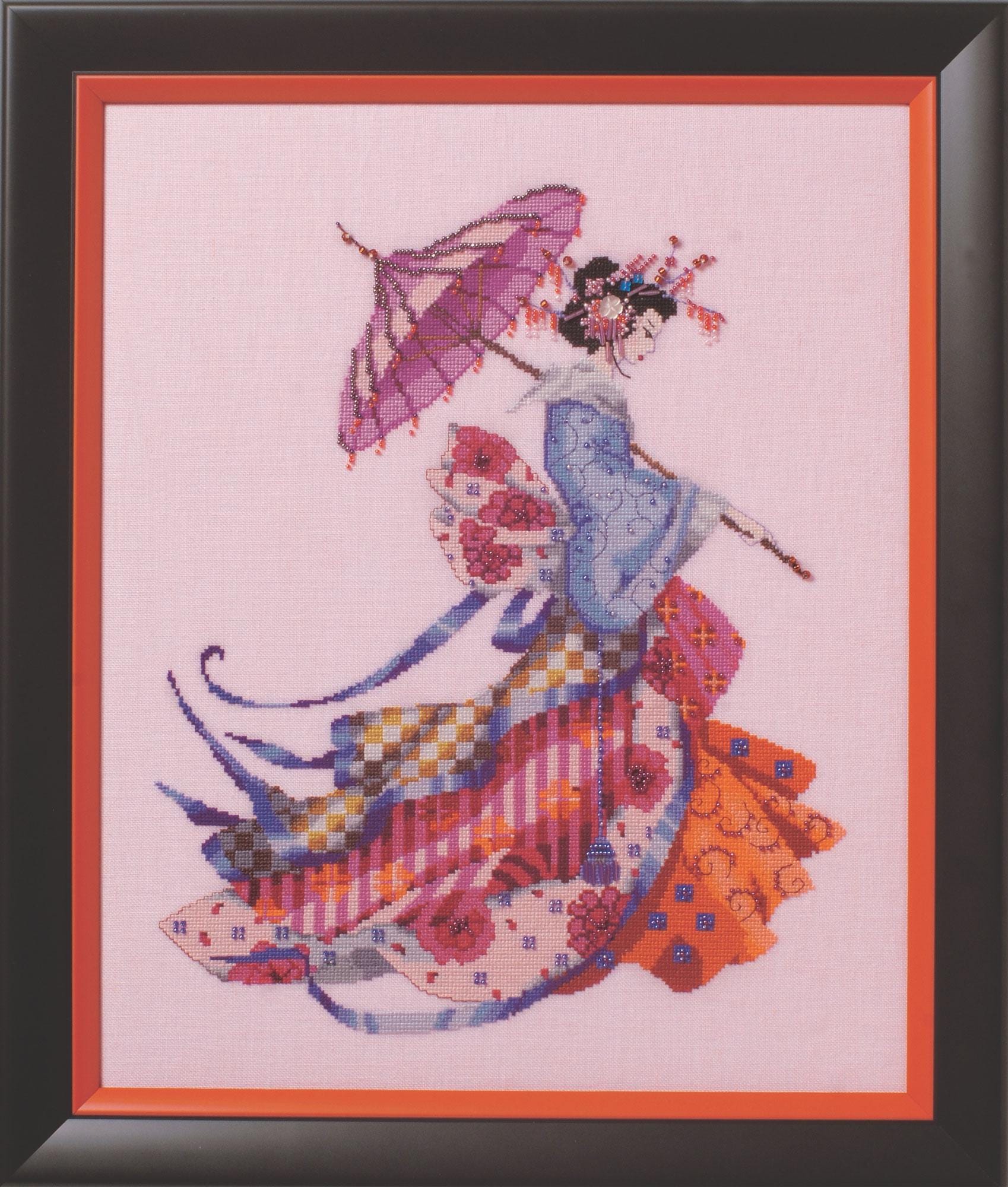 Miss Cherry Blossom by Mirabilia Designs 2017 Counted Cross Stitch